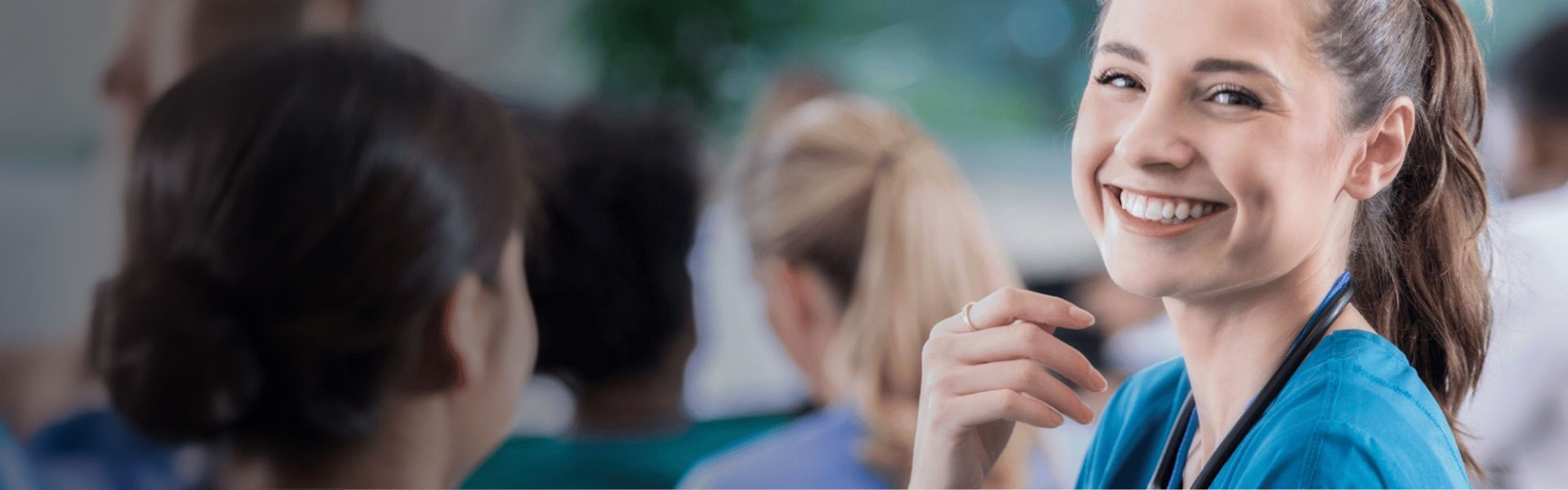 NHS SBS Employment Services; young female nurse training
